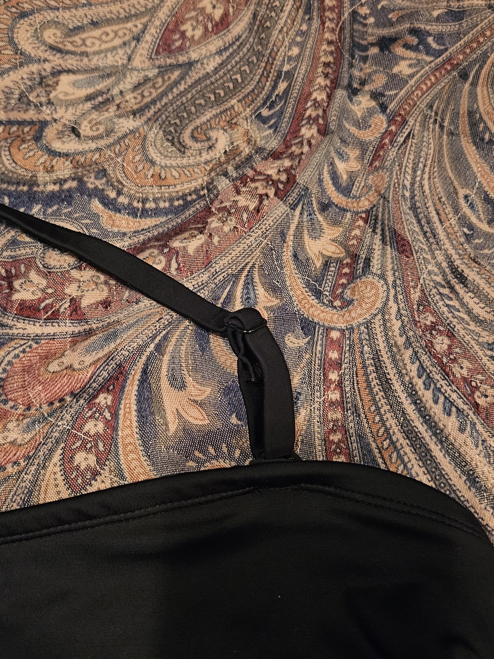 VENUS Black Bandeau Bikini Top with Single Removable Strap Size 14 - Picture 10 of 11